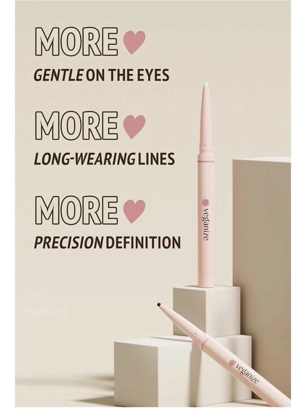 Self Beauty Veganize Slim Gel Pencil EyelinerKorean cosmetic Nude White 04 Color